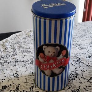 Mrs. Fields Cookies Tin Can.